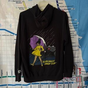 YRN Migos Culture "Rain Drop Drop Top" Graphic Hoodie Black Large